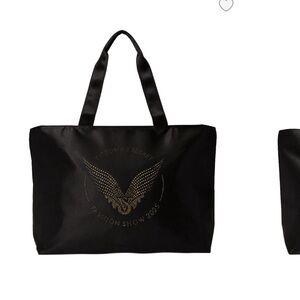 Victoria's Secret Black Tote with Gold Accents
